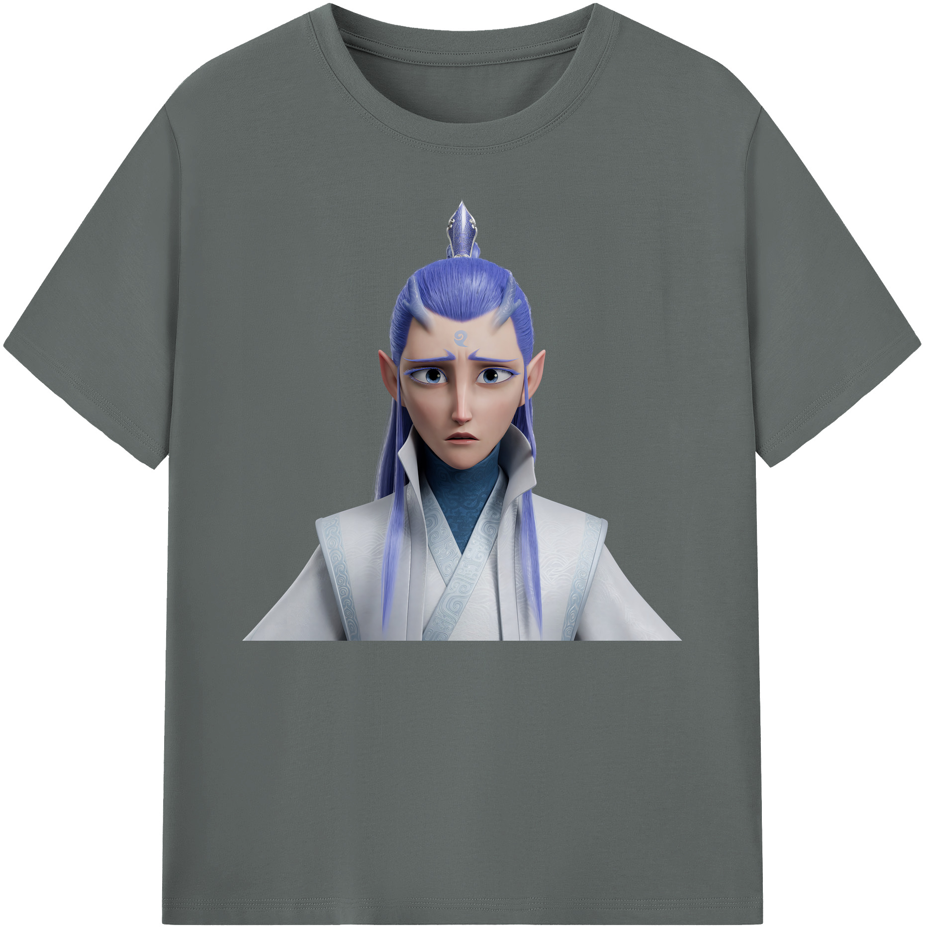（画像用） Ne Zha 2 ナタ 魔童の大暴れ 綿100％ メンズ半袖Tシャツ｜肌触りやわらか＆通気性